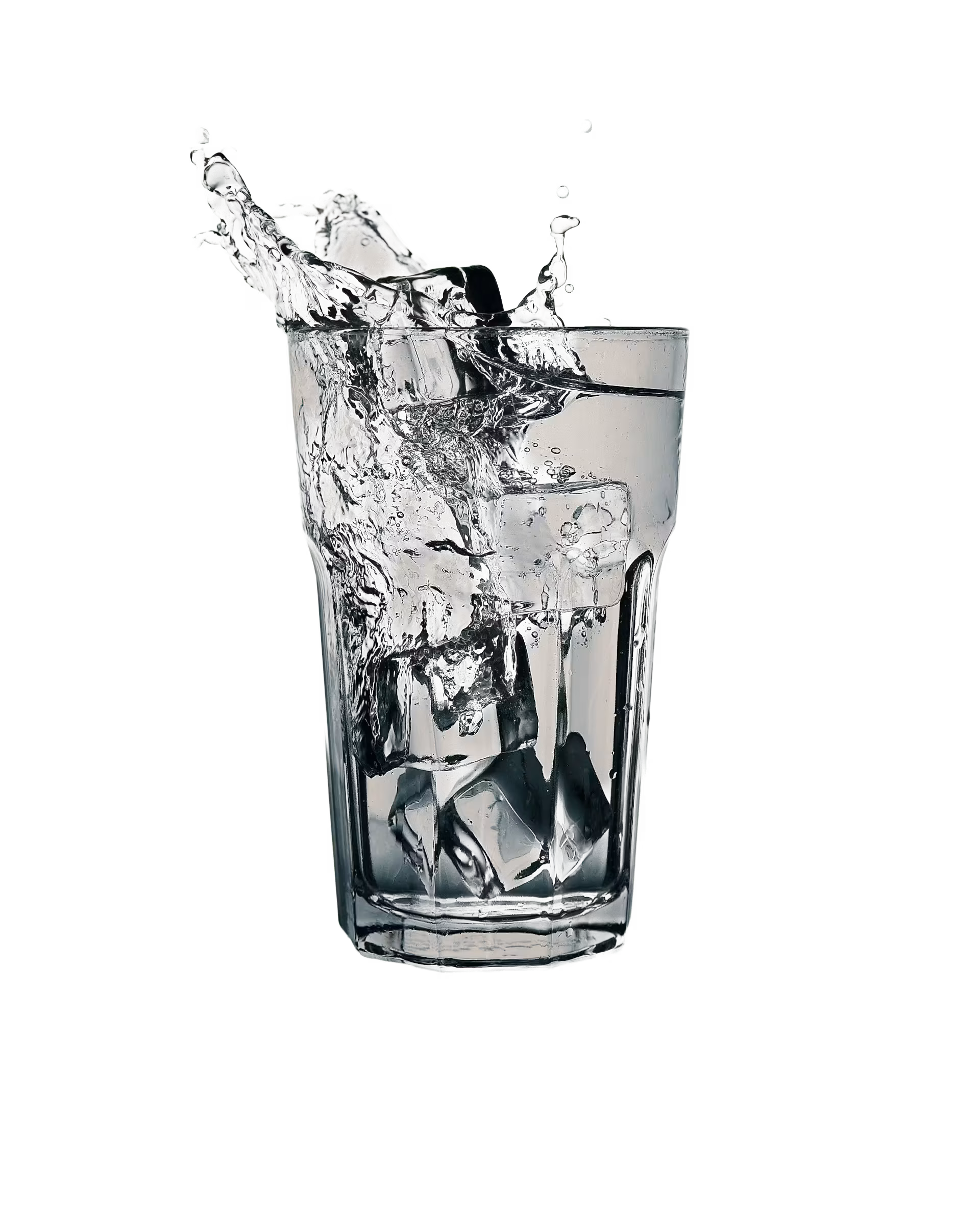 Glass of pure water