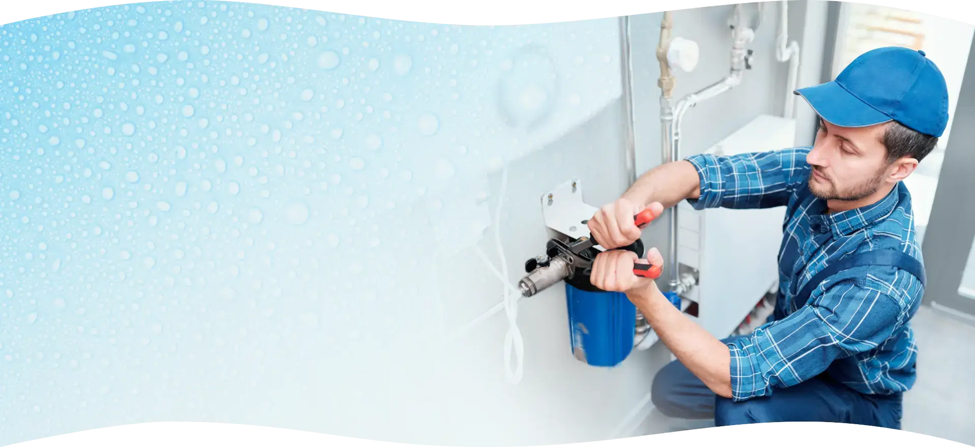 Clean water from tap